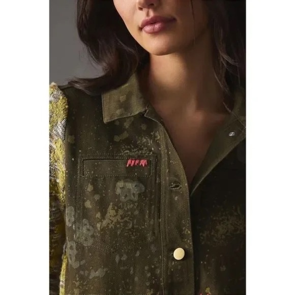 NWT!! Anthropologie PILCRO Embroidered Phoenix Sweater Jacket Boho X-Small - Picture 5 of 15